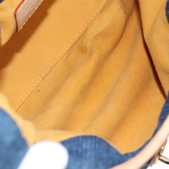 LOUIS VUITTON Monogram denim Preity Hand Bag Blue M95020 LV Auth BA268AV - Picture 10 of 16